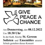 Adventskonzert “Give peace a chance”
